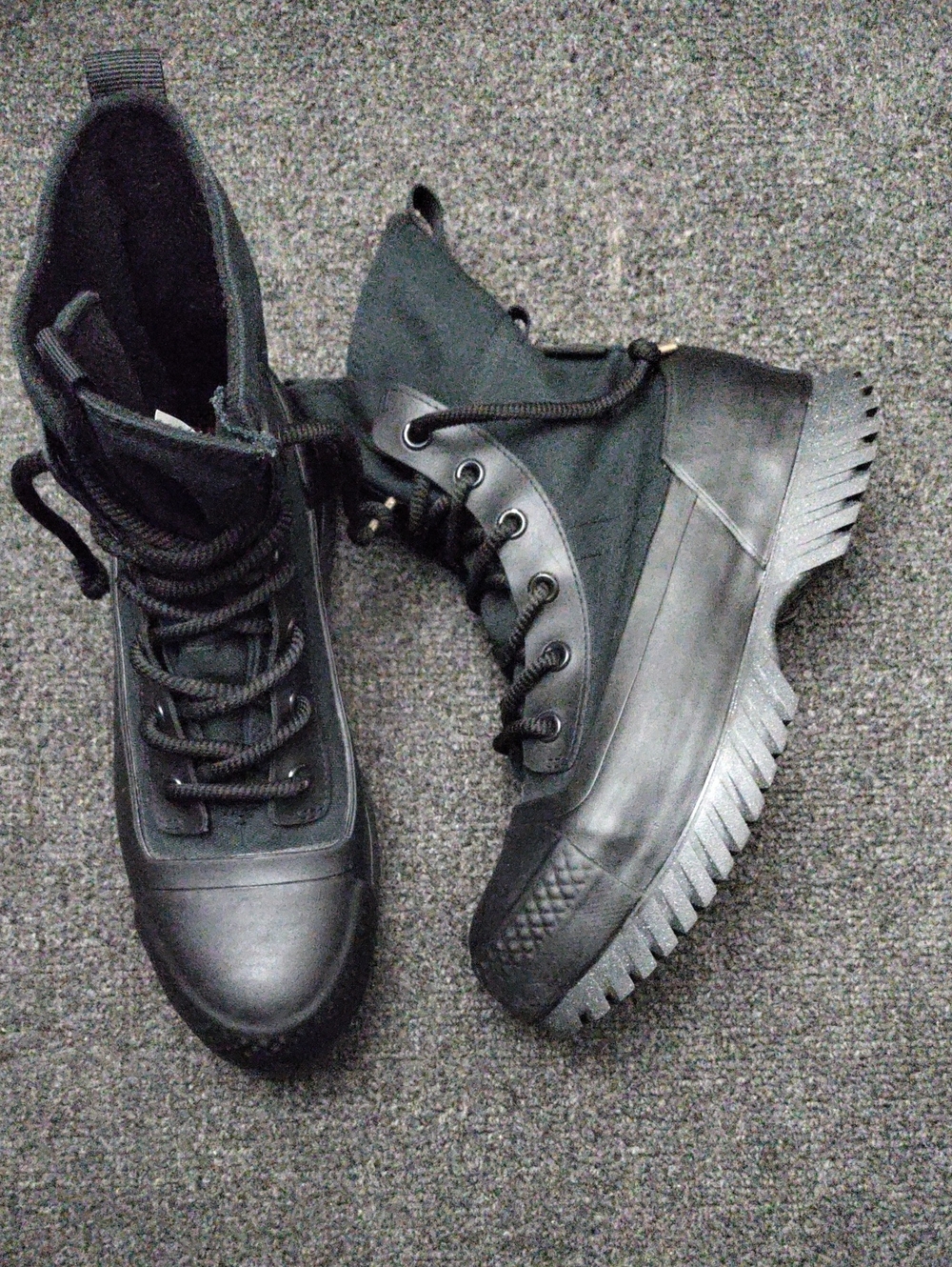 Converse All Stars "Counter Climate" Black Lace-Up   Boots